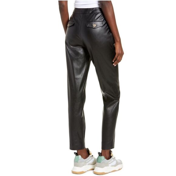Blank NYC Faux Leather Pleated Trousers - Picture 2 of 15